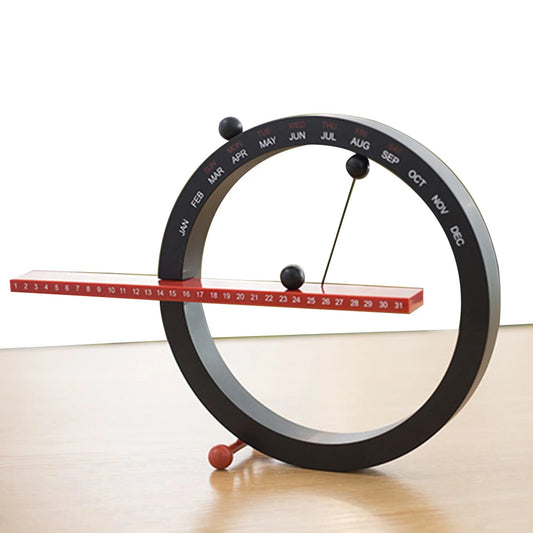 Magnetic Ball Manual Calendar with Month Week Date Desktop Calendar Decor Novelty Desk Calendar for Home Office Decor