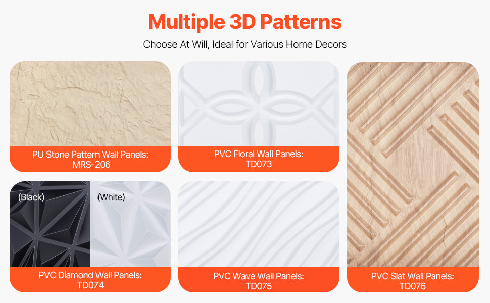 VEVOR 3D Wall Panels PVC Modern Art Minimalist Diamond Tiles Coverage Accent Wall Panel Interior Home Decor for Ceiling Bedroom