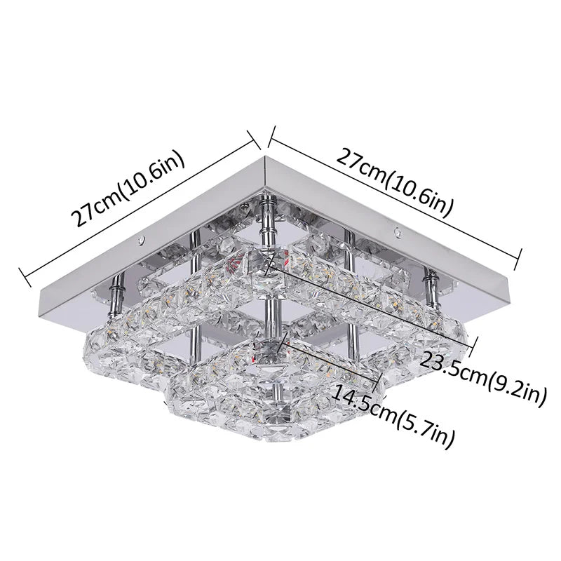 K9 Crystal Ceiling Light Living Room Bedroom Led Chandelier Lustre Aisle Luminaire Luxury Home Decor Pendant Lamp Hanging Lighti