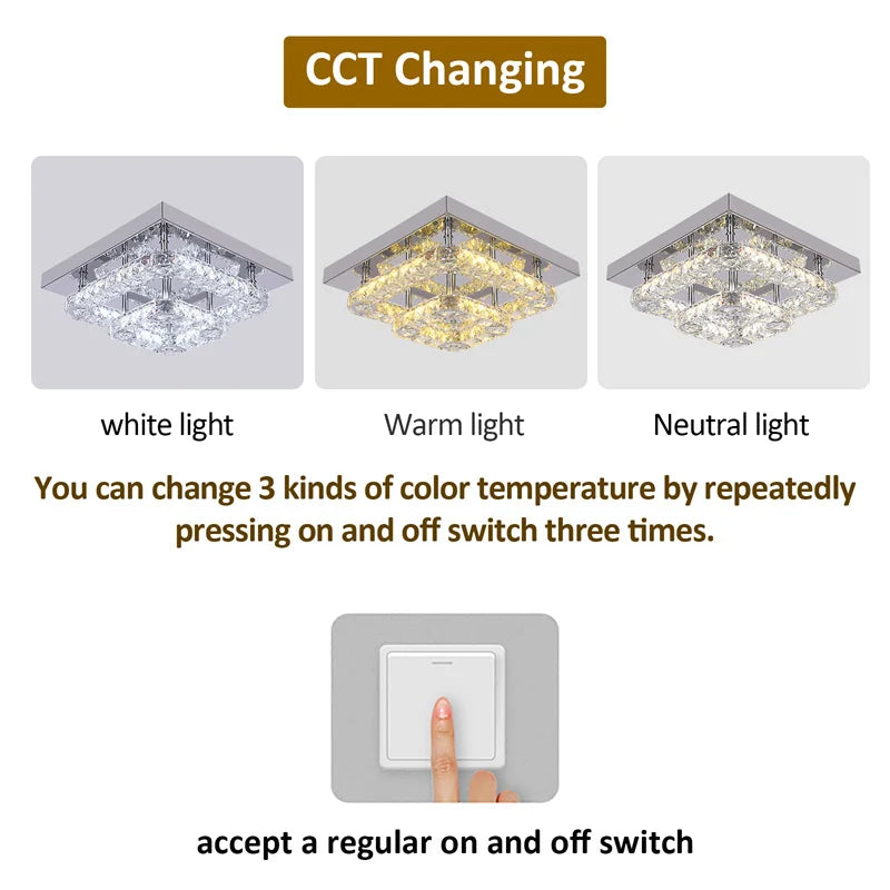 K9 Crystal Ceiling Light Living Room Bedroom Led Chandelier Lustre Aisle Luminaire Luxury Home Decor Pendant Lamp Hanging Lighti