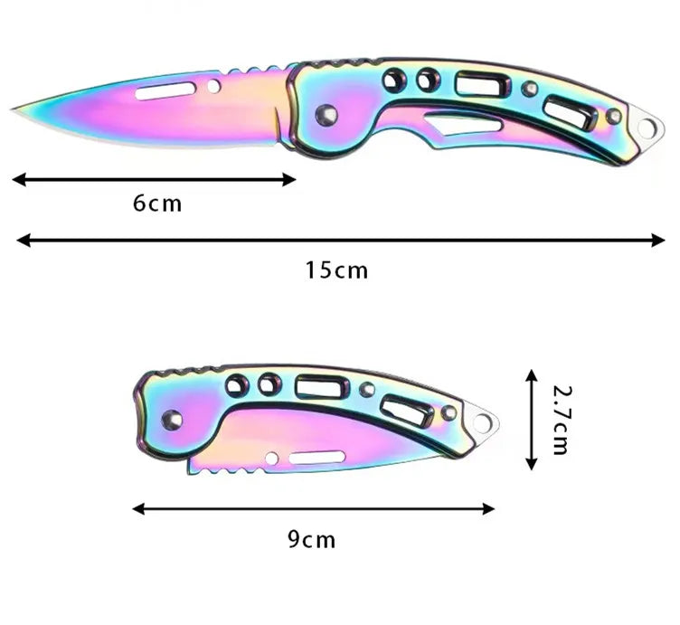 Stainless steel body defense outdoor camping folding knife mini carry knife camping knife portable folding knife fruit knife