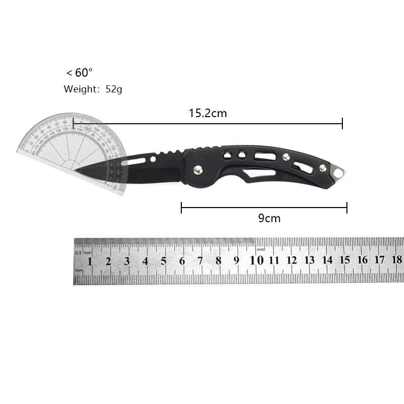 Stainless steel body defense outdoor camping folding knife mini carry knife camping knife portable folding knife fruit knife