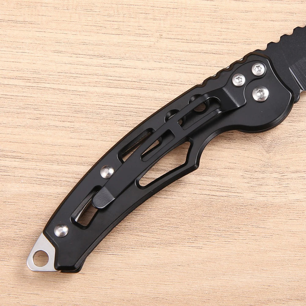 Stainless steel body defense outdoor camping folding knife mini carry knife camping knife portable folding knife fruit knife