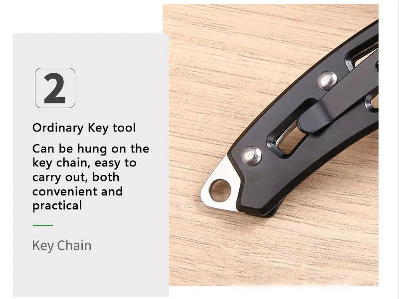 Stainless steel body defense outdoor camping folding knife mini carry knife camping knife portable folding knife fruit knife