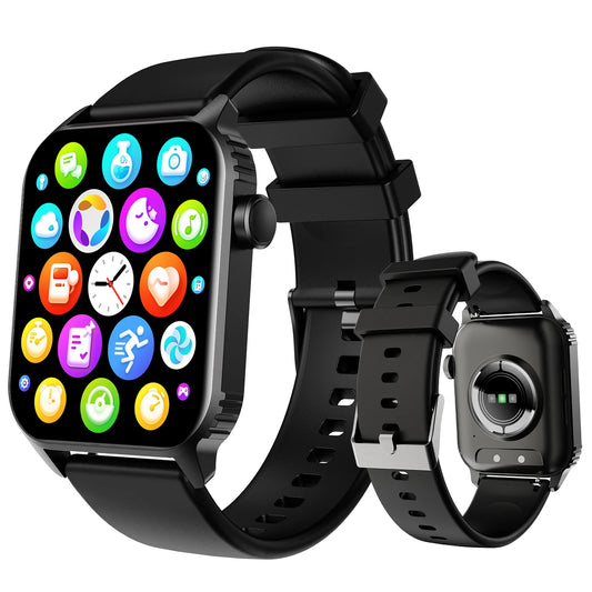 TG08 Smart Watch, 1.85"Smartwatch for Men Women (Answer/Make Call), Fitness Tracker with 100+ Sport Modes, Waterproof Watch.