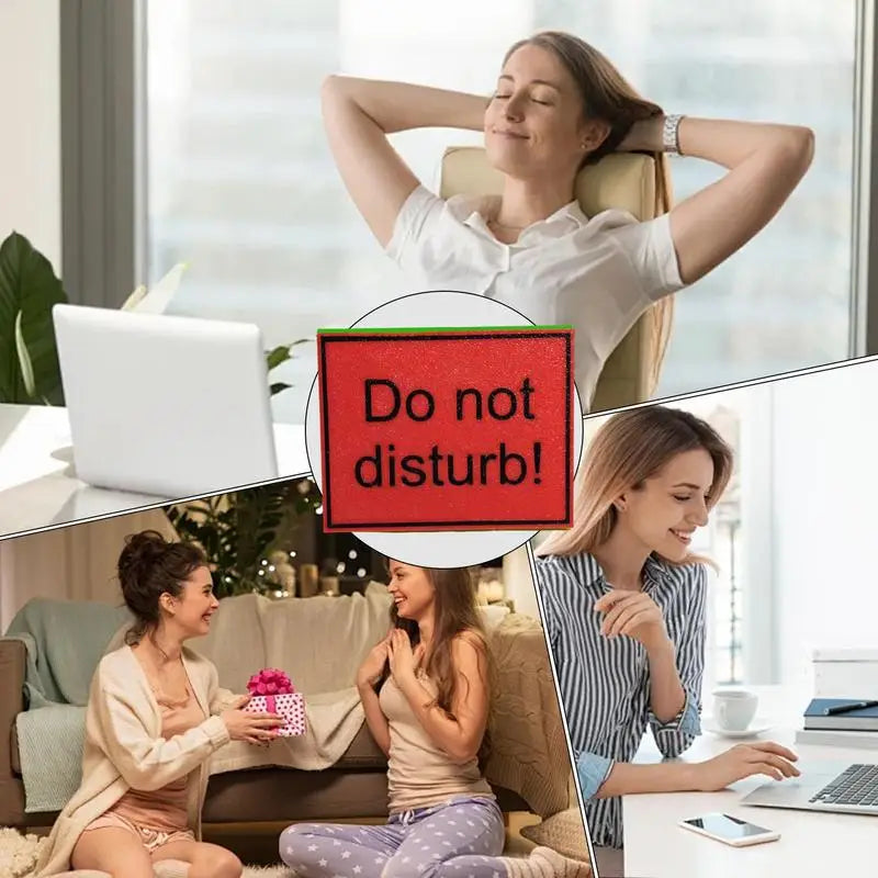 Do Not Disturb for Desk 3-Sided Do Not Disturb Desktop Indicator Conference Room Sign College Dorm Decor Desk Accessories