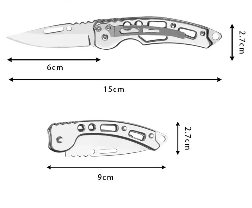 Stainless steel body defense outdoor camping folding knife mini carry knife camping knife portable folding knife fruit knife