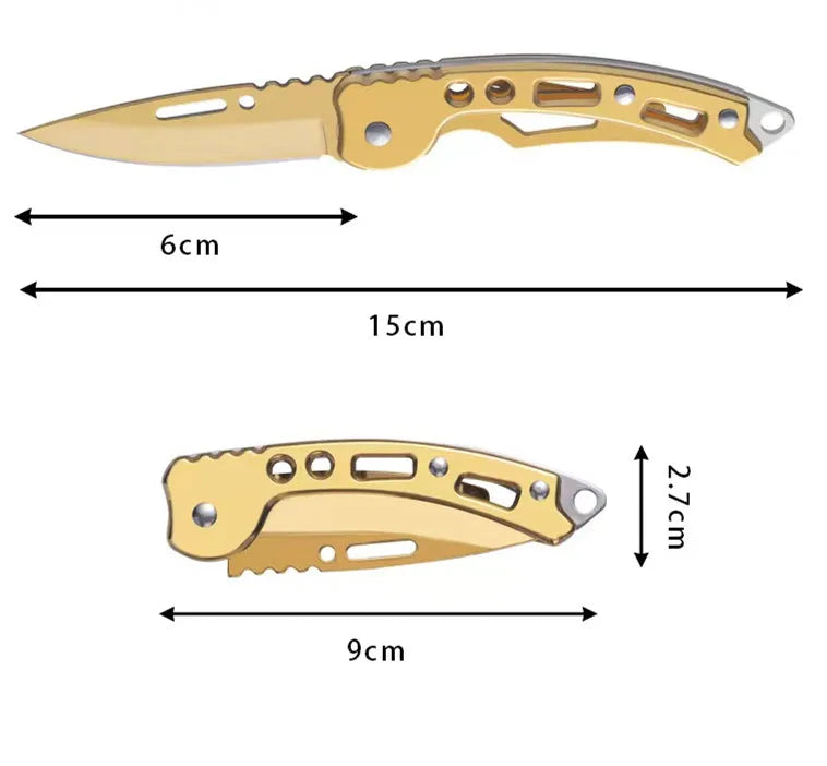 Stainless steel body defense outdoor camping folding knife mini carry knife camping knife portable folding knife fruit knife