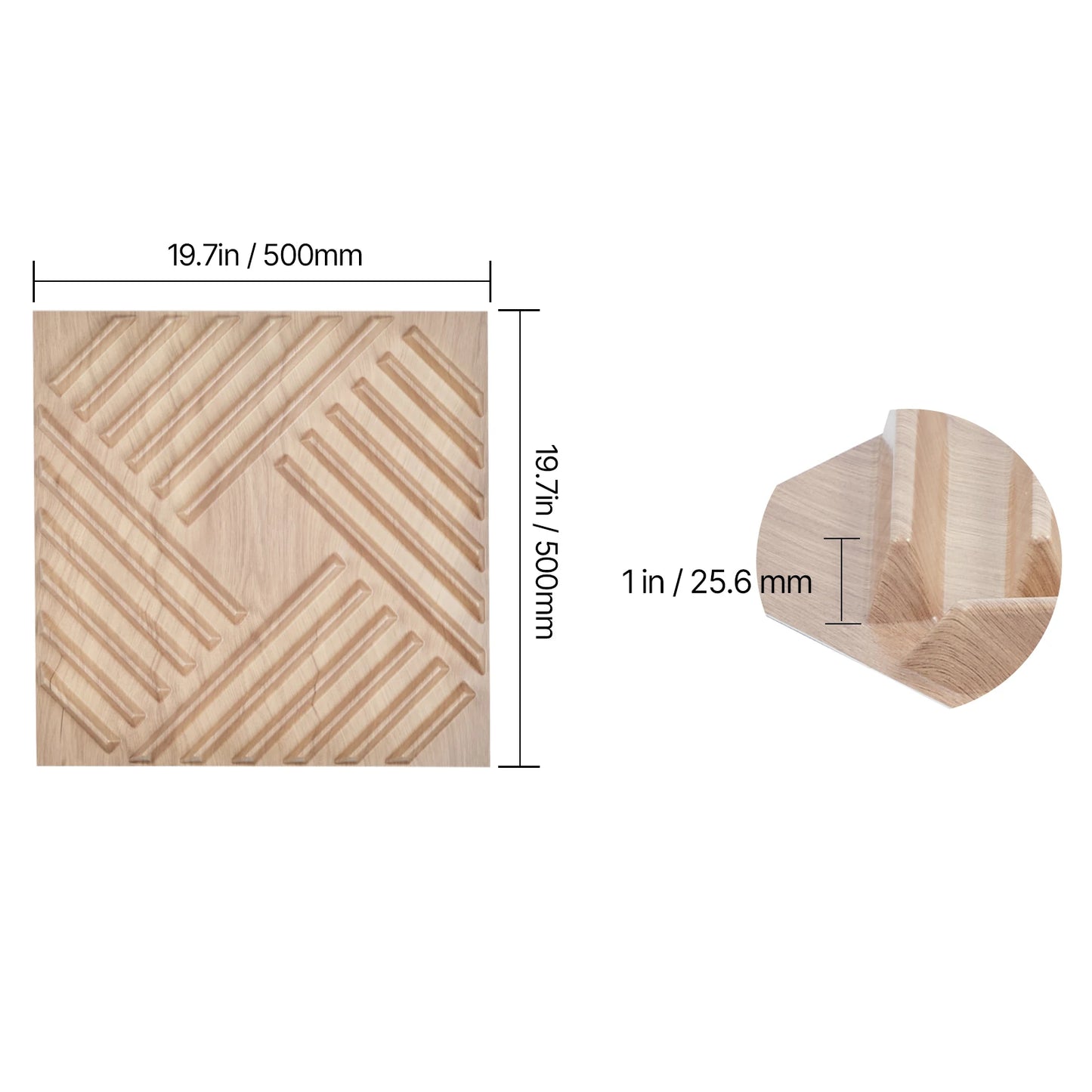 VEVOR 3D Wall Panels PVC Modern Art Minimalist Diamond Tiles Coverage Accent Wall Panel Interior Home Decor for Ceiling Bedroom