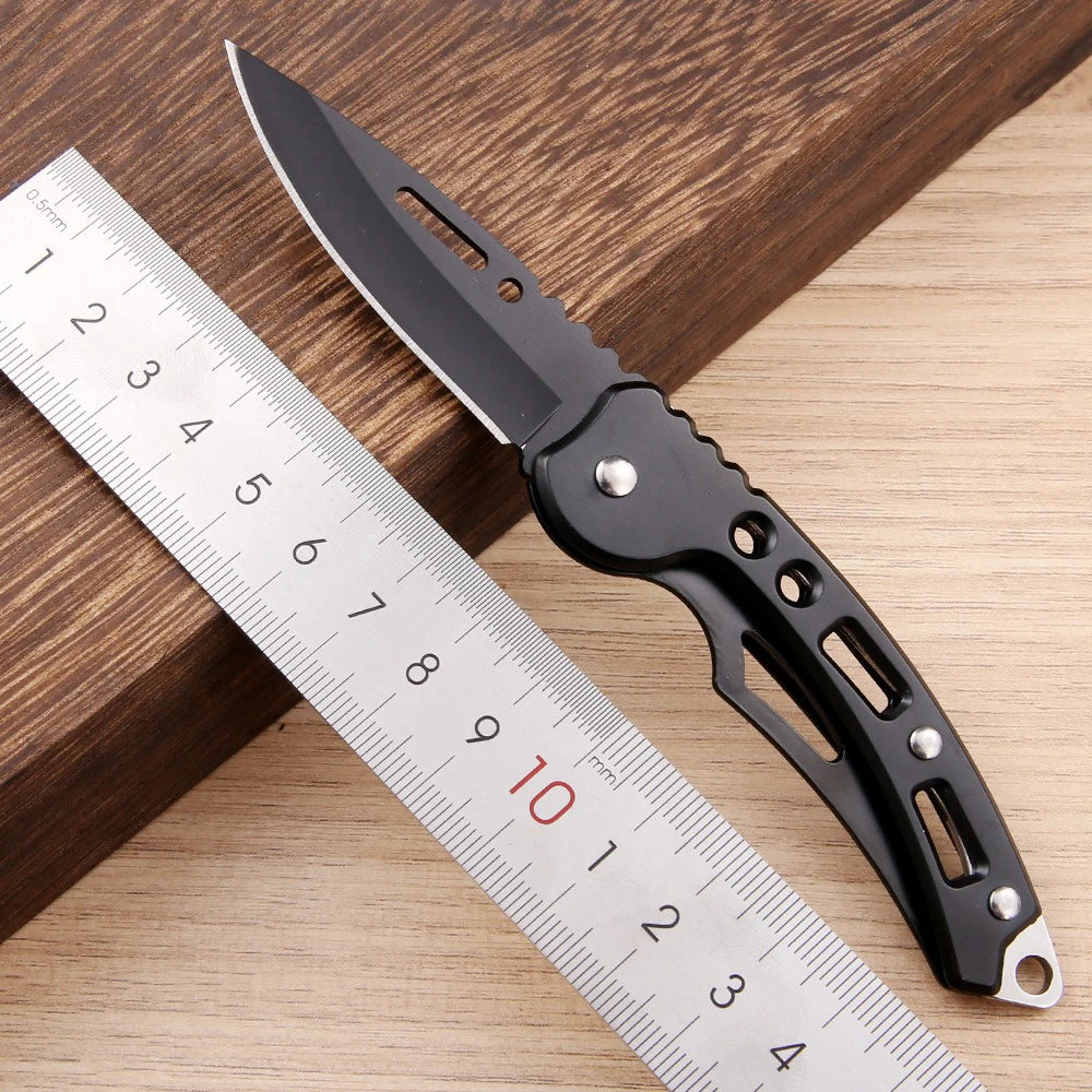 Stainless steel body defense outdoor camping folding knife mini carry knife camping knife portable folding knife fruit knife