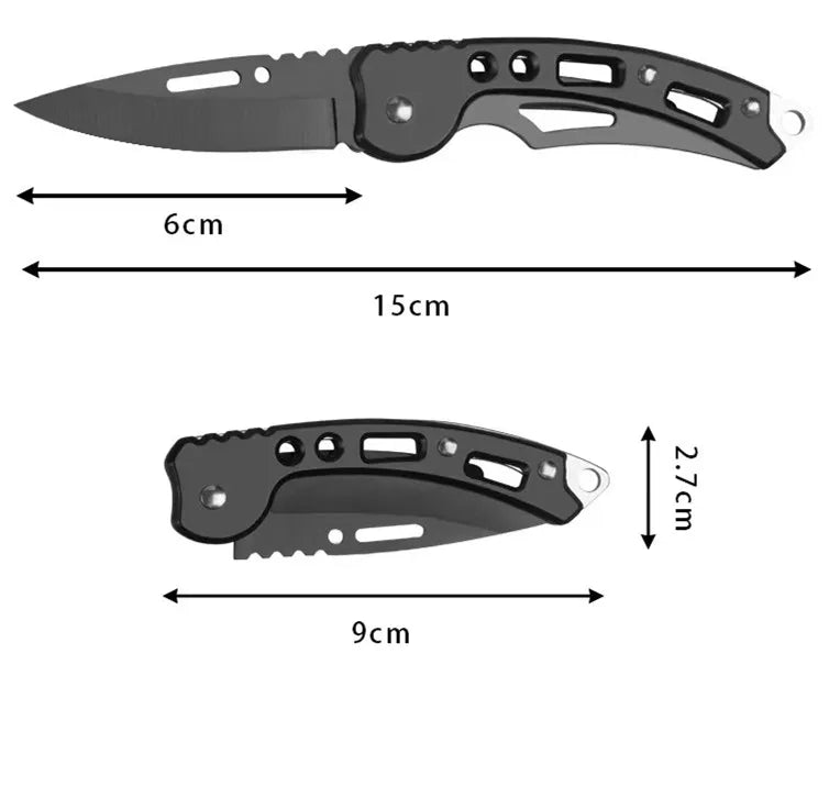 Stainless steel body defense outdoor camping folding knife mini carry knife camping knife portable folding knife fruit knife