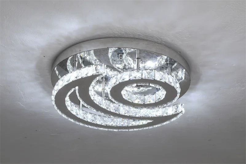K9 Crystal Ceiling Light Living Room Bedroom Led Chandelier Lustre Aisle Luminaire Luxury Home Decor Pendant Lamp Hanging Lighti