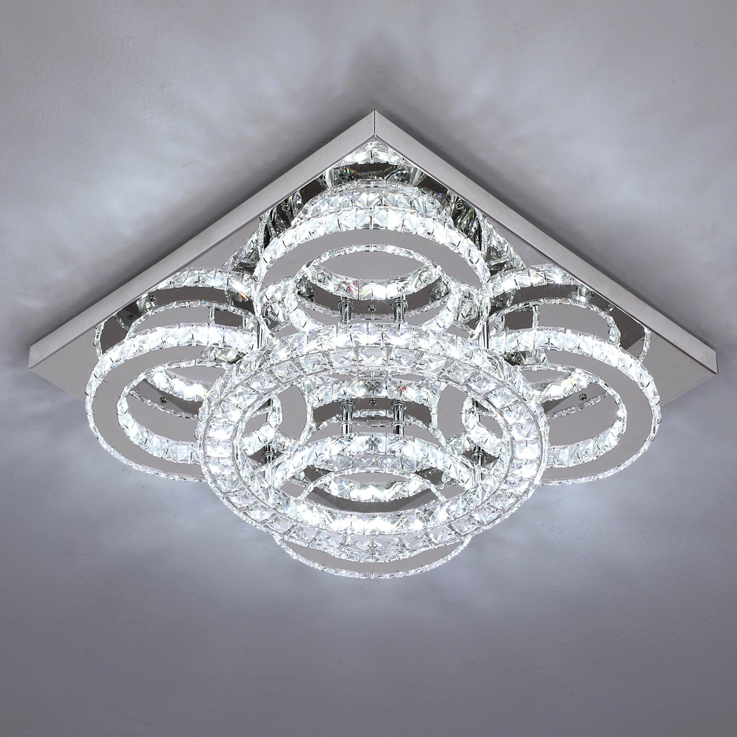 K9 Crystal Ceiling Light Living Room Bedroom Led Chandelier Lustre Aisle Luminaire Luxury Home Decor Pendant Lamp Hanging Lighti