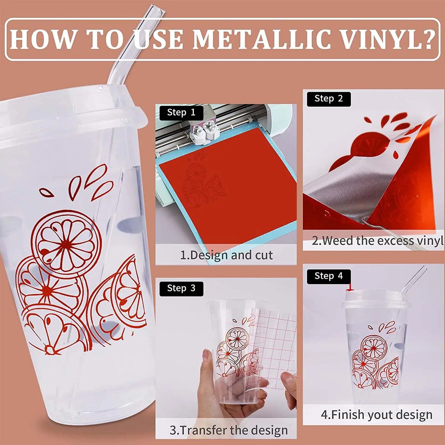 HTVRONT 9pcs 12"x12" Matte Metallic Permanent Adhesive Vinyl Bundle Sheets Sticky Craft Sticker Film for DIY Decor